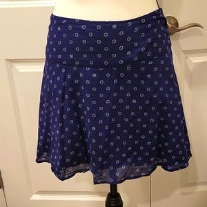 Navy Button Pattern Lilly Pulitzer Mini Skirt
